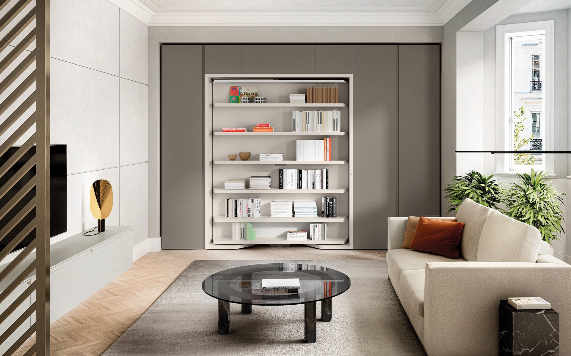 Opklapbed 2P book dicht slider BedHabits